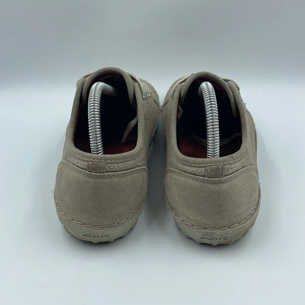 Clarks Gray Suede Lace Up Sneakers 26106378‎ Men's Sz 7.5